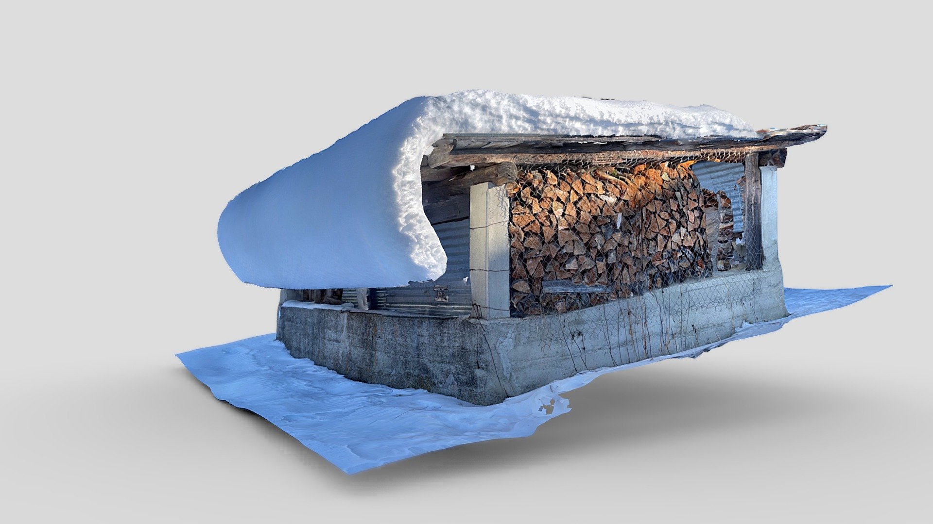 Day 355: Hut covered in snow