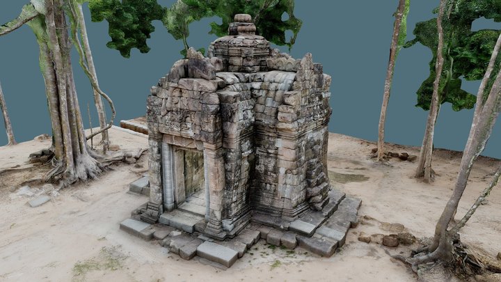 East Gate after restoration, Ta Nei temple 3D Model