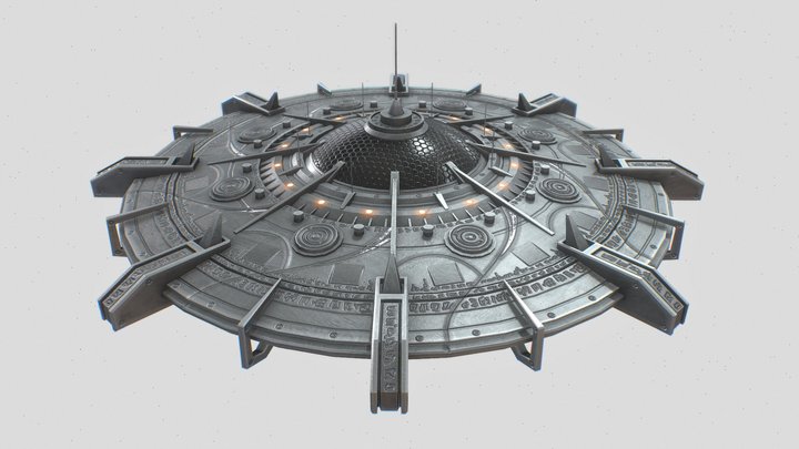 Classic UFO 3D Model