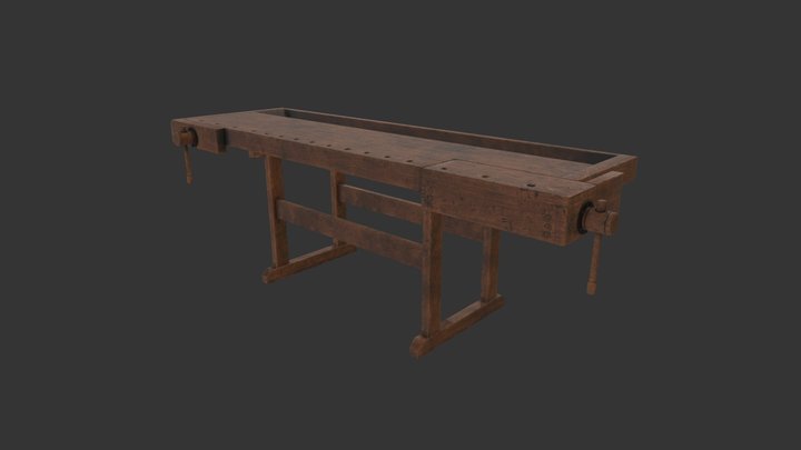 Carpenters Workshop Table W.I.P 3D Model