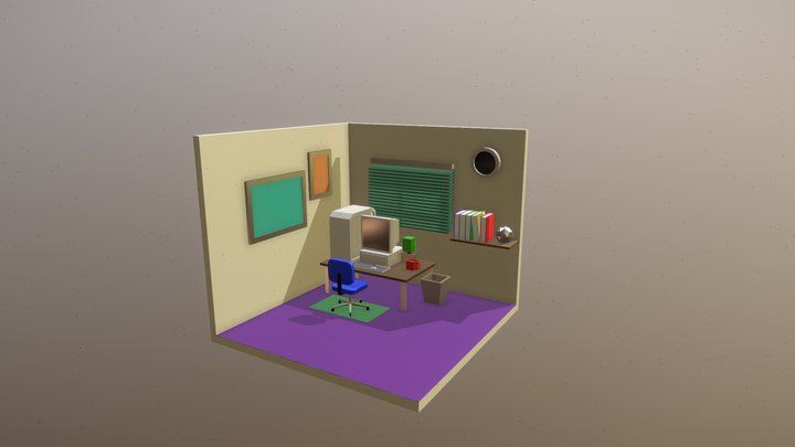 Coputer room 3D 3D Model