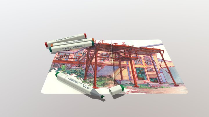 XYZ School Homework 9 - Simple Asset(Full Cycle) 3D Model