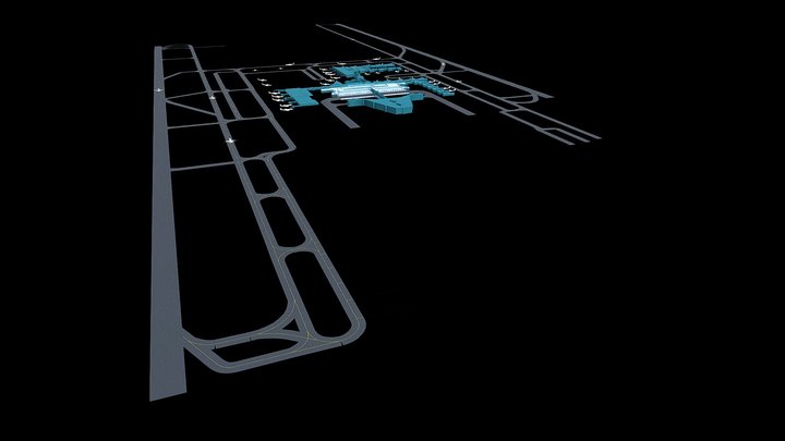 Technical Airport 3D Model