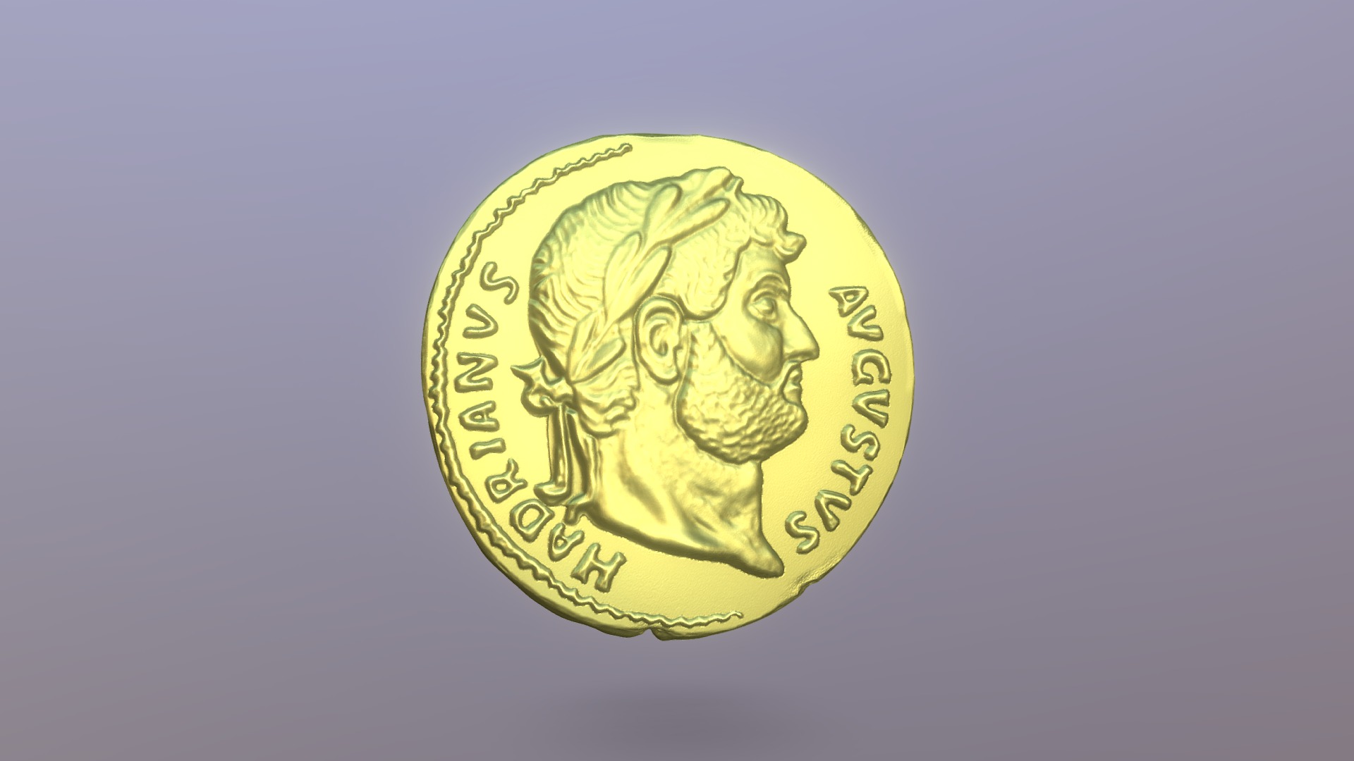 3D model All Coin-merged 2 - This is a 3D model of the All Coin-merged 2. The 3D model is about a coin with a lion on it.