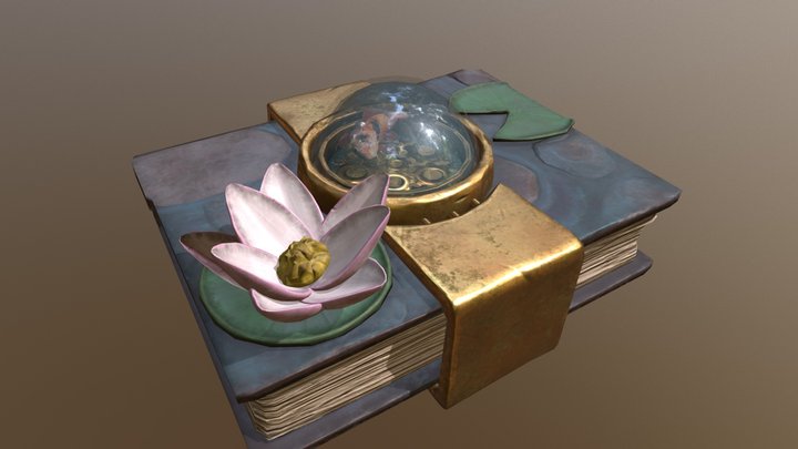 Fantasy Book 3D Model