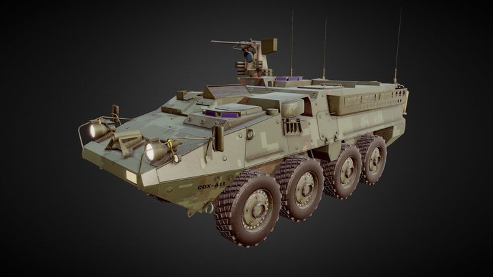 M1126 Stryker ICV 3D Model