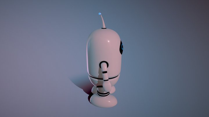 Robot - Homebot (#CuteRobotChallenge) 3D Model