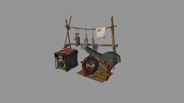 Rustborn - Texture 2 More detailed props 3D Model