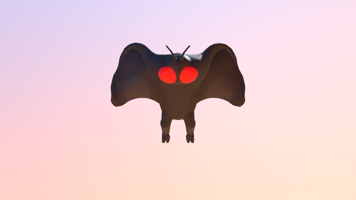 badly done mothman 3D Model