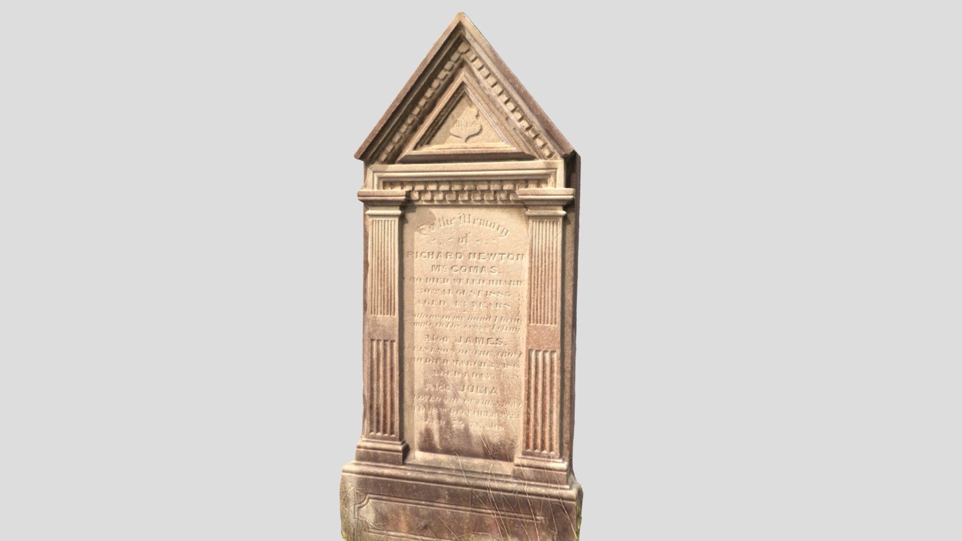 Carved headstone - Rookwood Cemetery  Sydney.