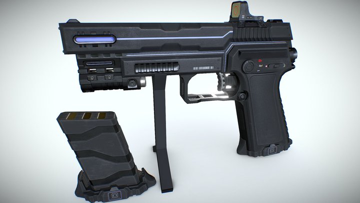 M20-E | Electrical Pistol 3D Model