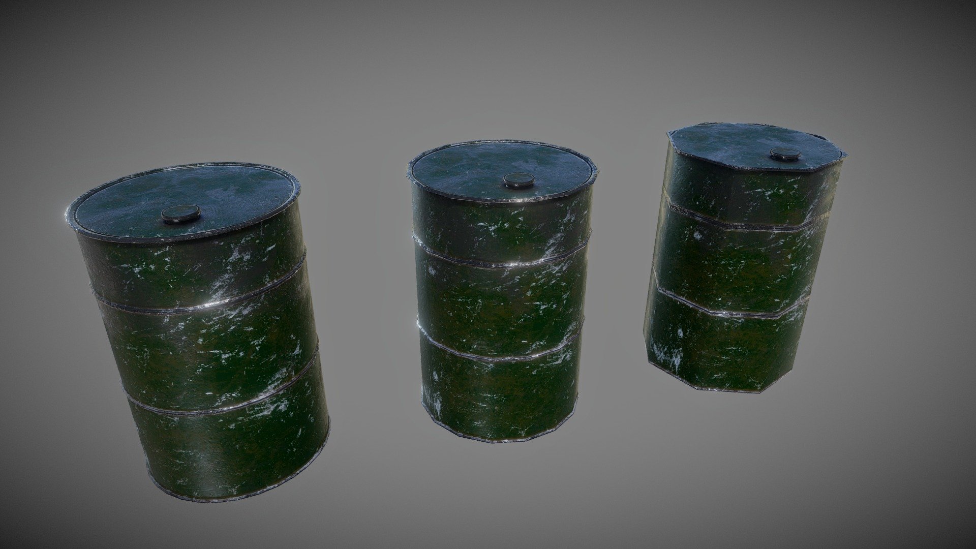 Metallic Barrel With LOD