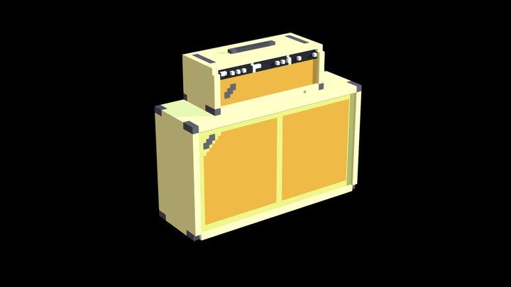 Fender Bassman Blonde 3D Model