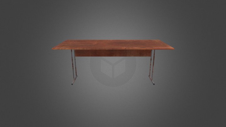 Old desk 3D Model