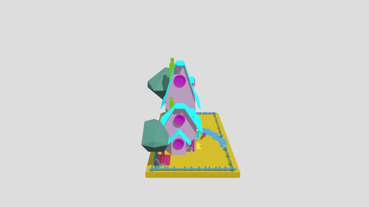 Lowpoliehaus- Final- Mesh 3D Model