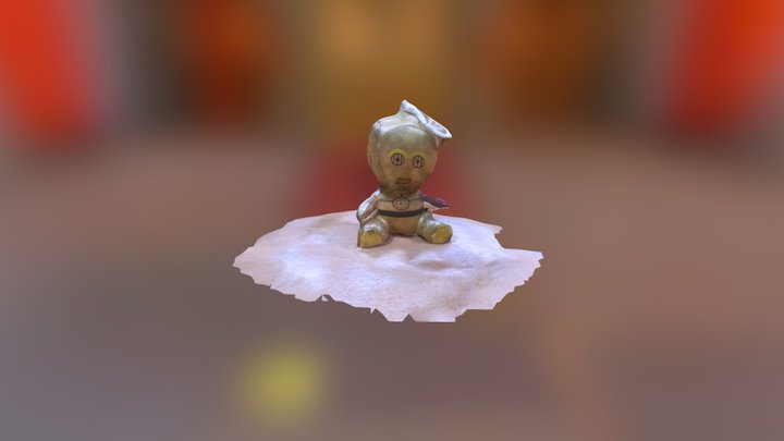 C3PO keychain 3D Model