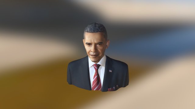 Barack Obama 3D Model