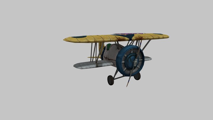 Boeing F4B-4 model 3D Model
