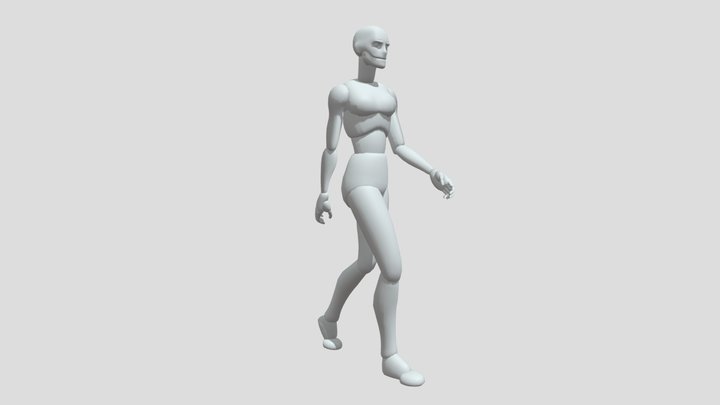 Chara Standard Walk 3D Model