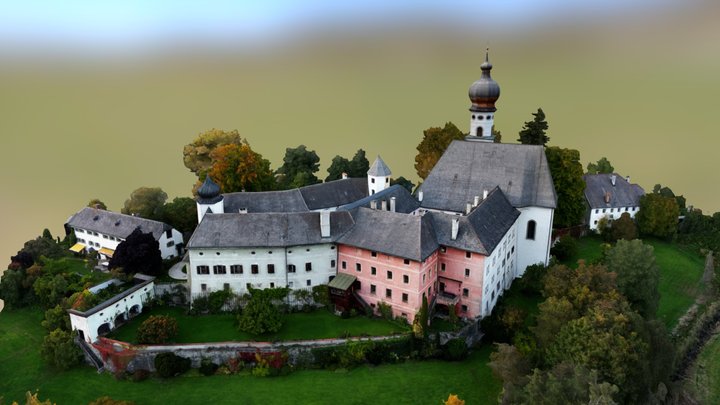Kloster Höglwörth Bayern Monastery 3D Model