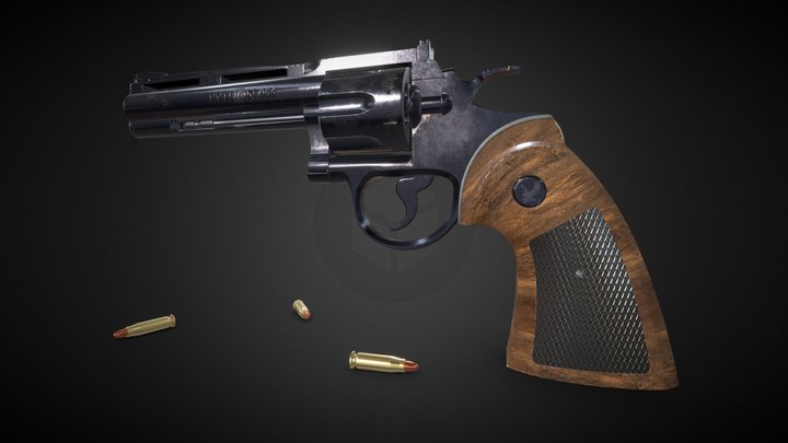 CG Revolver | PBR Render 3D Model