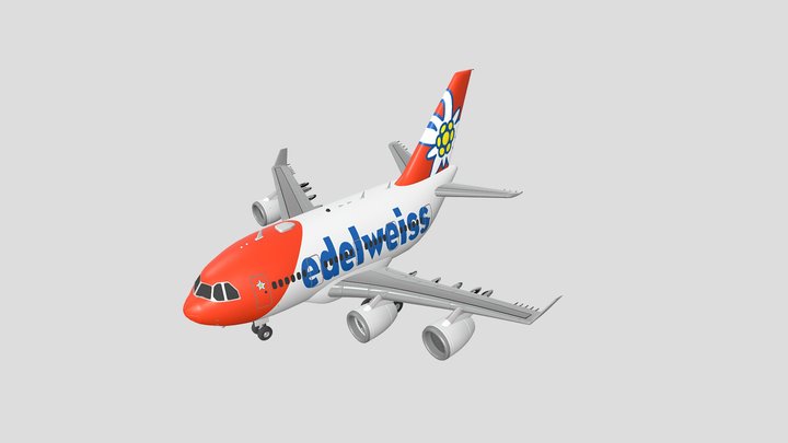 Airbus A340 Mini 3D Model