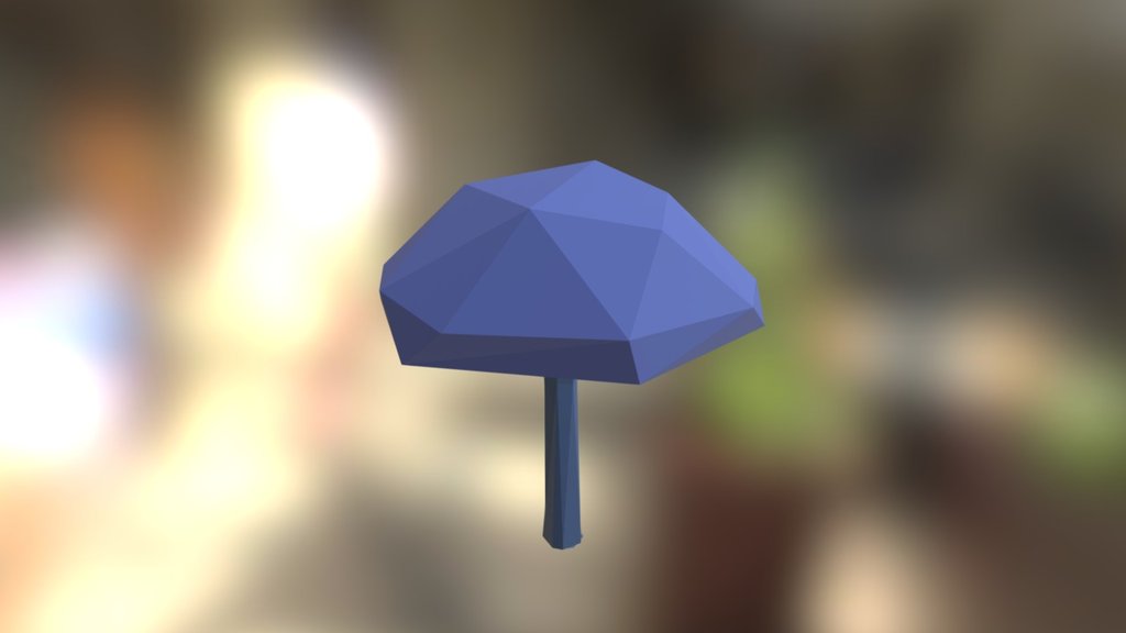 Mushroom Tall Blue