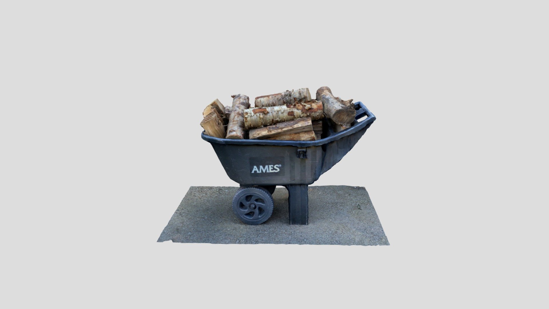 Full Black Firewood Barrow