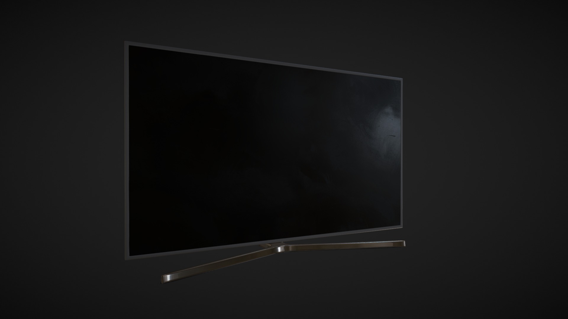 3D model TV - This is a 3D model of the TV. The 3D model is about a screen with a light on it.