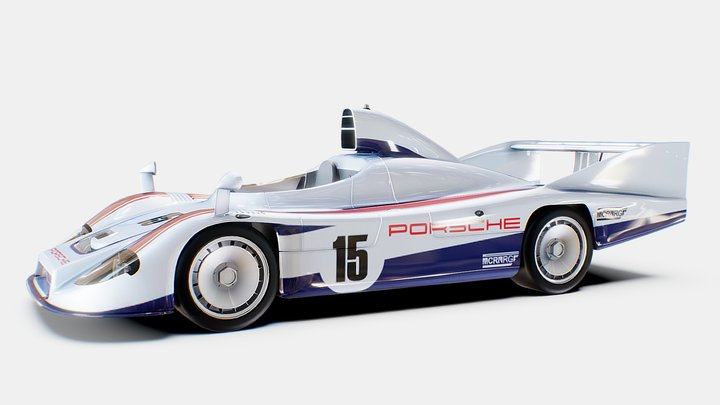 Porsche 936 Spyder ｜ www.vecarz.com – Kostenloses 3D-Modell STL