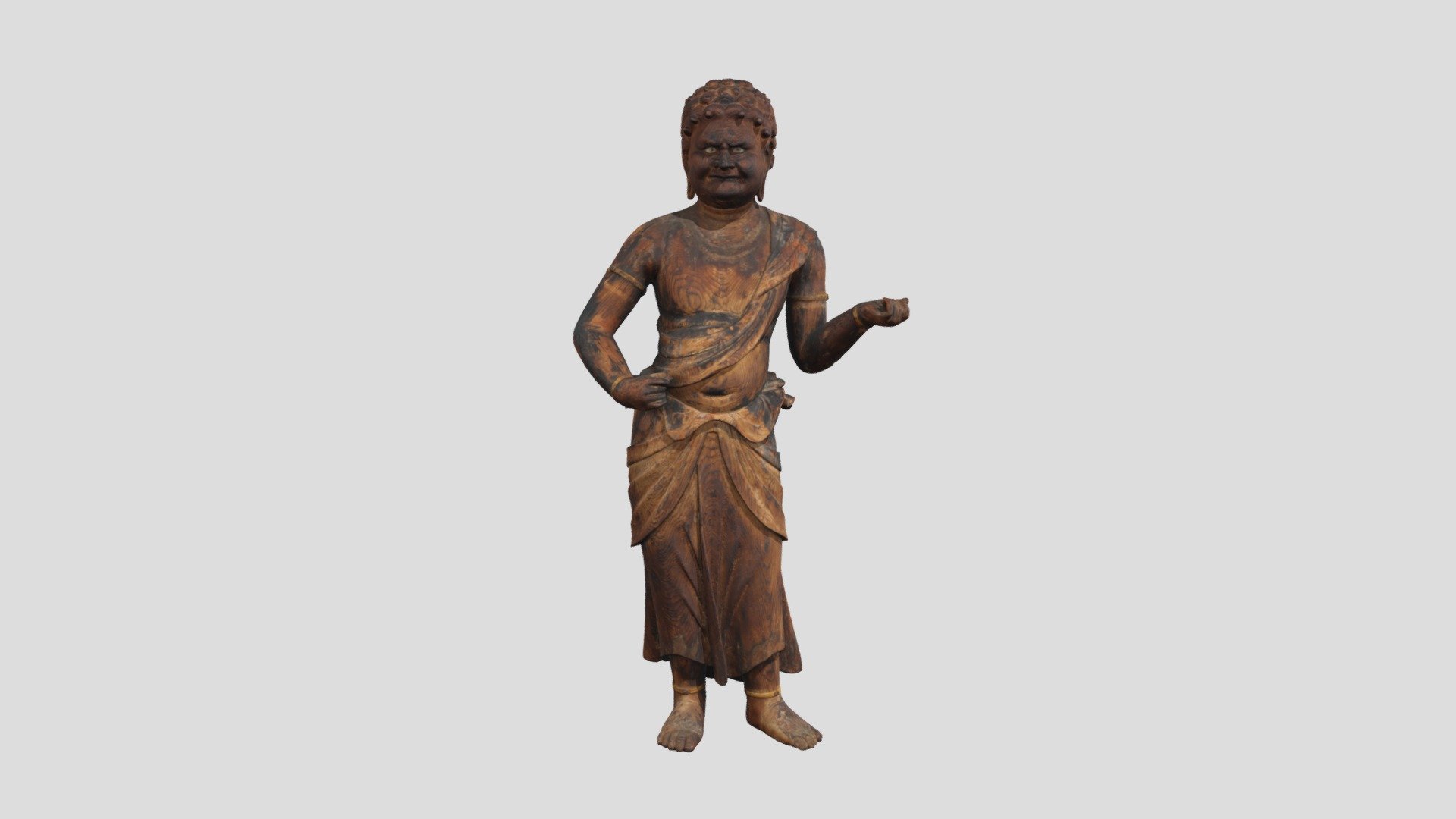 木造不動明王立像 — Sketchfab embed 3D viewer