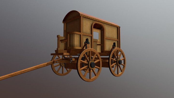 Carpentum / Carruca - Roman Carriages 3D Model