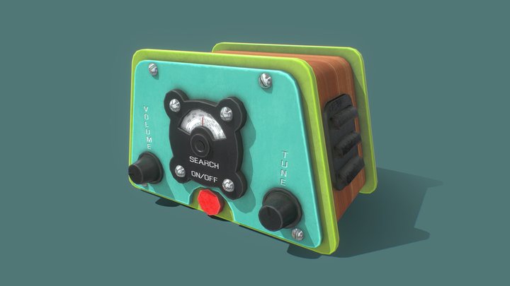 Old Radio 3D Model