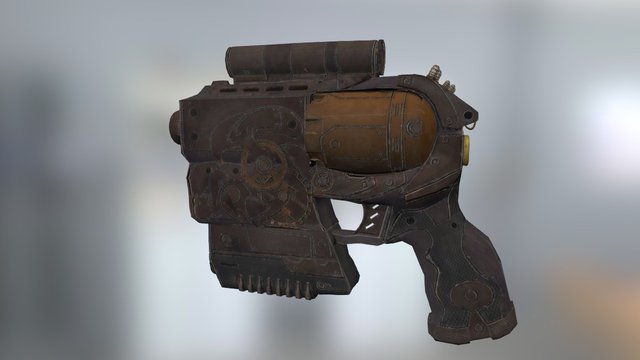 SteamPunk Gun 3D Model