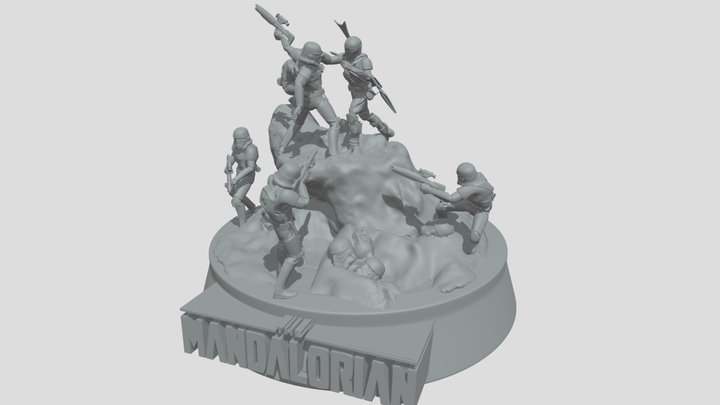 mandalorian 3d model 3D Model