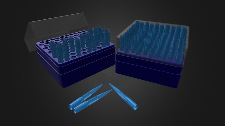 Pipette box holders 3D Model