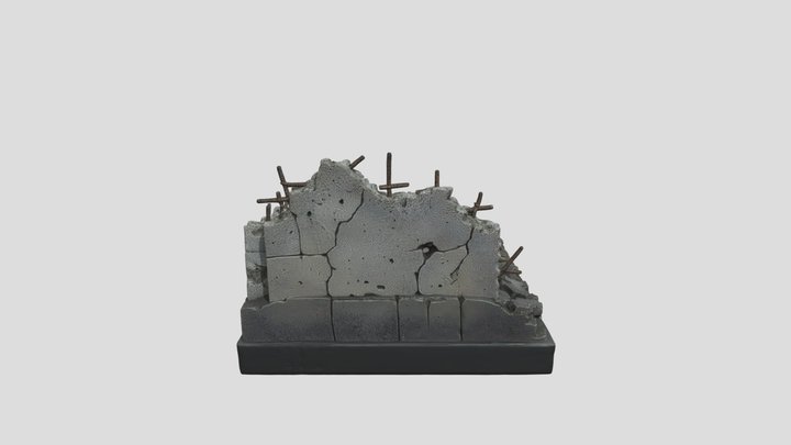 War Ruins Diorama - Tripo AI vs SupaVoxel