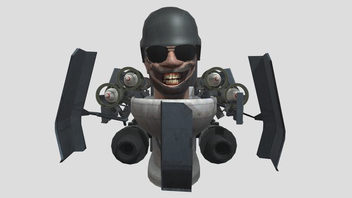 Shield Rocketeer Skibidi Toilet 3D Model