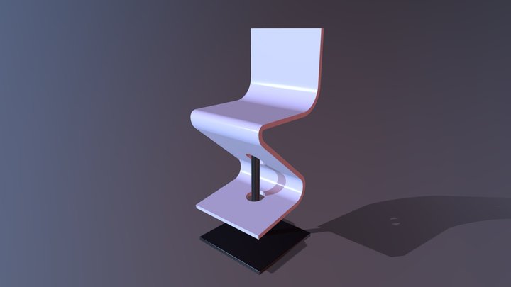 Bar Stool Model 3D Model