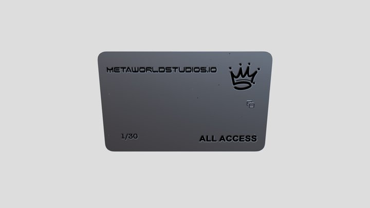 MetaworldStudioCard 3D Model