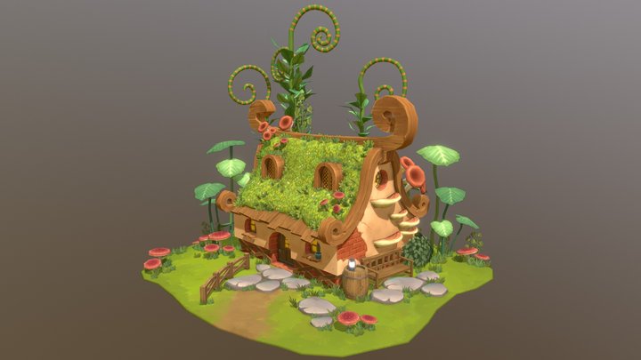 Mushroomhouse 3D Model