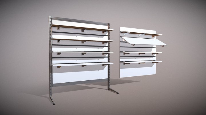 Rayonnage- Plankwall – Kostenloses 3D-Modell STL