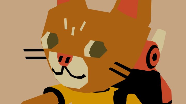 Hiker Cat 3D Model