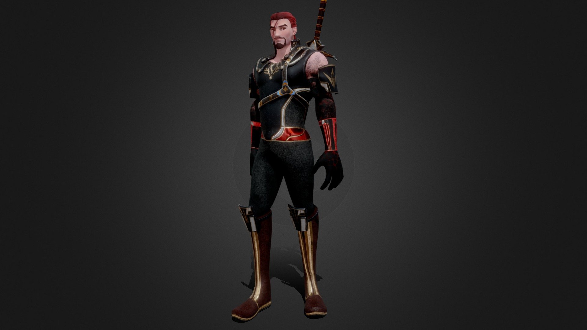 Dark Blade Idle Pose — Sketchfab embed 3D viewer