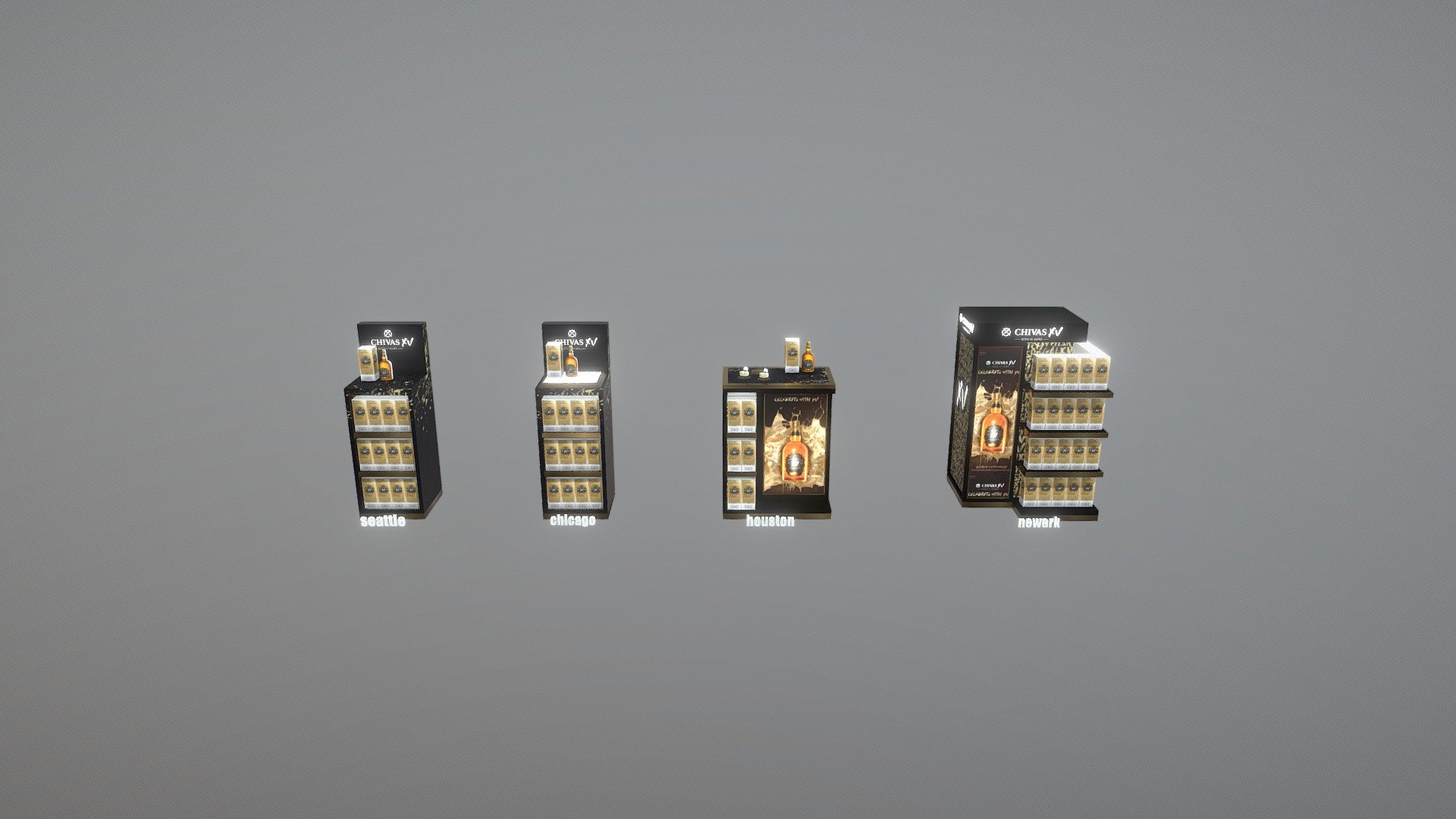 CHIVAS XV LAUNCH ACTIVATION - 3D model by Koistudio MIAMI ...