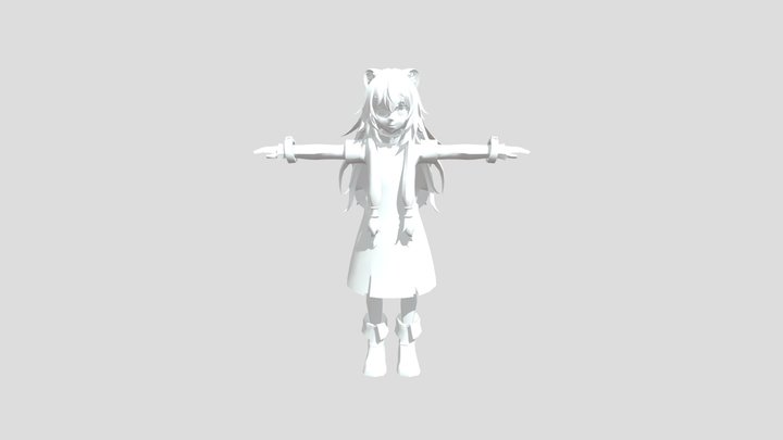 Anime girl 3D Model