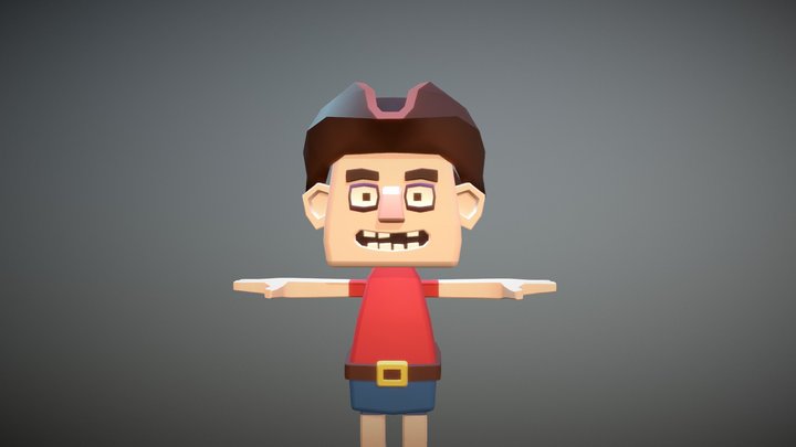 Boxy Dude 3D Model
