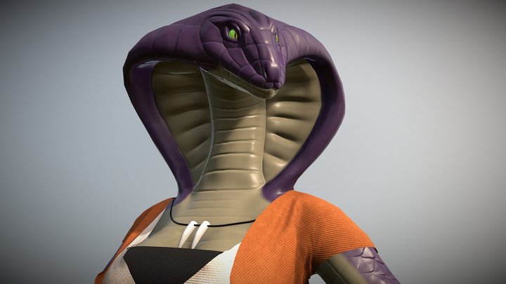 Monk of the Coiling Fist - Konna 3D Model