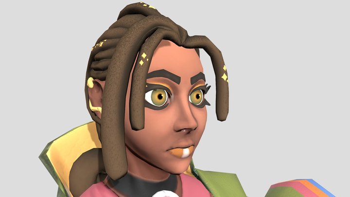 Dislyte Style Fan Model - Ayida (Damballah Wedo) 3D Model