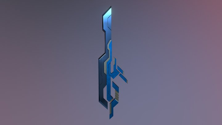 Sci-Fi Sword 3D Model